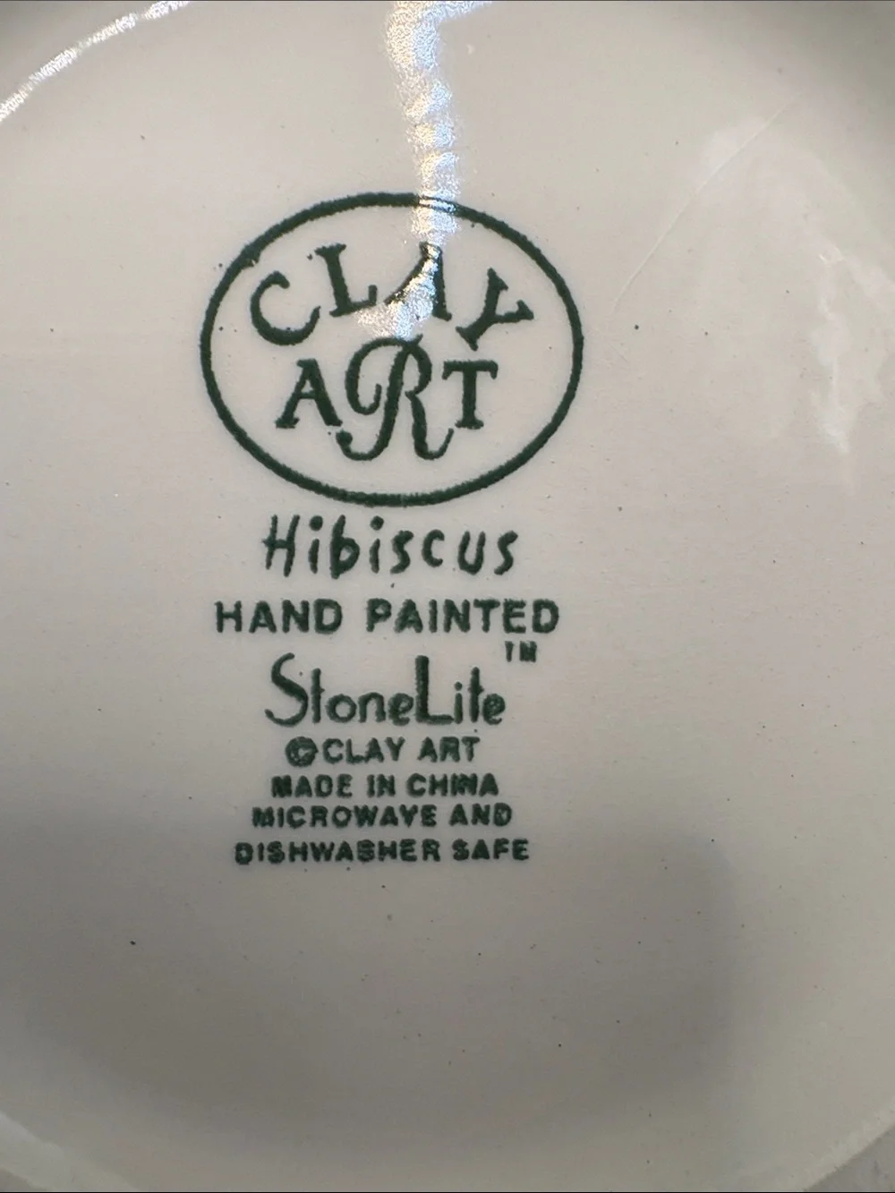 Bright Yellow Floral Ceramic Dinner Plates - Set of 4. Clay Art